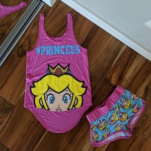 🍑👑 Princess Peach Sleeping Set 👑🍑